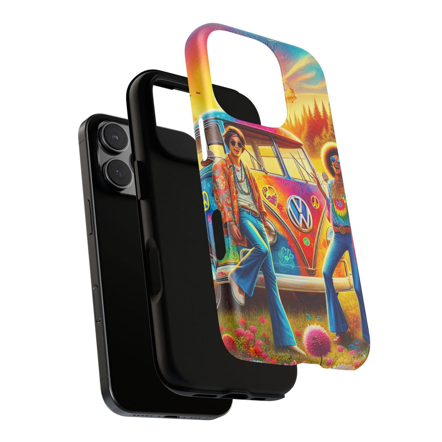 Retro Vibes Phone Case for Free Spirits | Boho Chic, Groovy Gift, Phone Cover, Vintage Style, Festival Essentials.