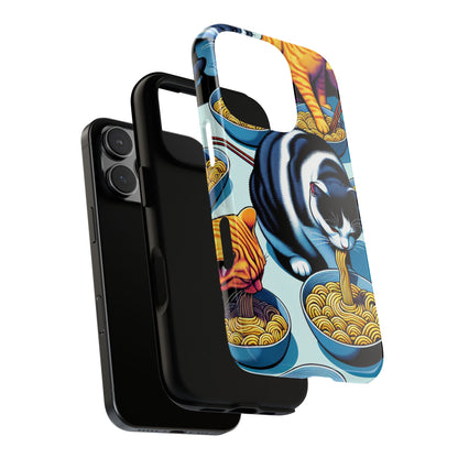 Fun Cat Noodle Phone Case - Tough Cases for Cat Lovers.