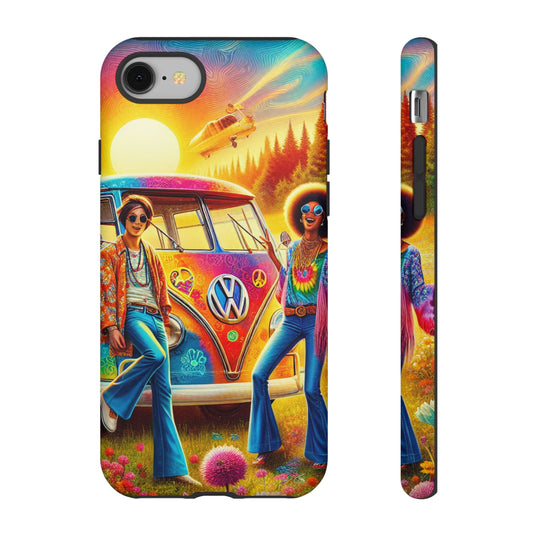 Retro Vibes Phone Case for Free Spirits | Boho Chic, Groovy Gift, Phone Cover, Vintage Style, Festival Essentials.