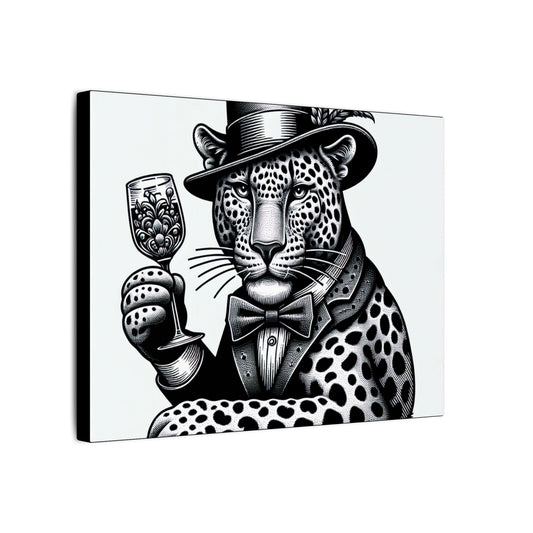 Elegant Leopard Canvas Art - Stylish Home Decor for Animal Lovers.