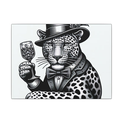 Elegant Leopard Canvas Art - Stylish Home Decor for Animal Lovers.